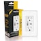 Faith 3.6A 5V Type A and C USB Duplex Wall Outlet with 15A 125V Tamper-Resistant Receptacle, White CZ07-WH - alternate 3